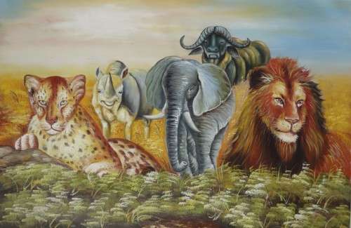 big five oil painting