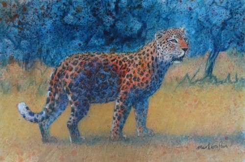 mark enslin oil painting  - leopard