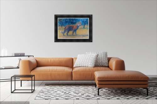 mark enslin oil painting  - leopard