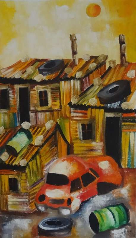 ndabuko ntuli oil painting