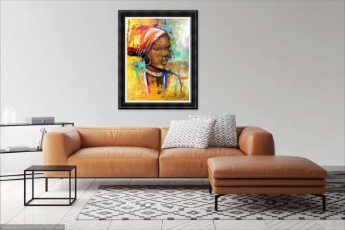 Ndabuko Ntuli Large Oil Painting