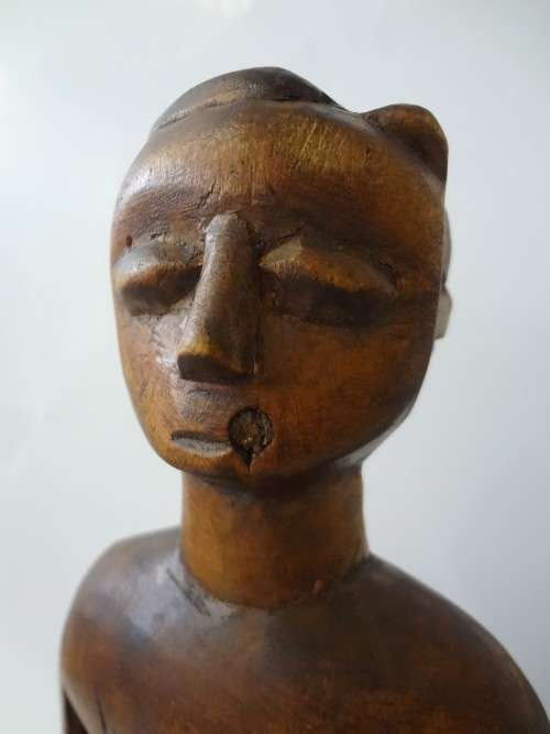ewe male figure wood sculpture african artefact - venovi/venavi