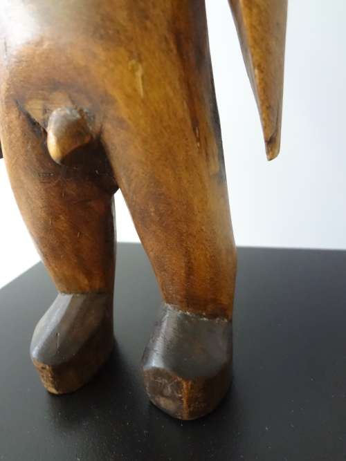 ewe male figure wood sculpture african artefact - venovi/venavi