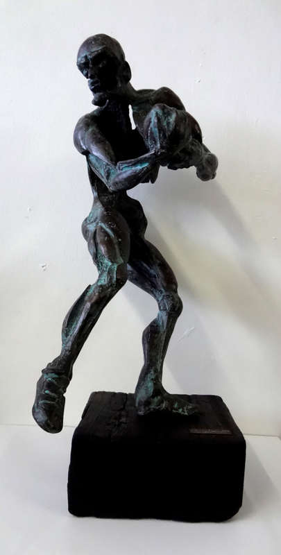 kurt lossgott rugby player sculpture