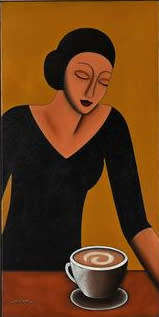 EVE - OIL PAINTING - CAPPUCCINO