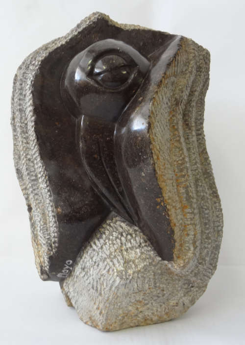 moyo - bird - shona stone sculpture