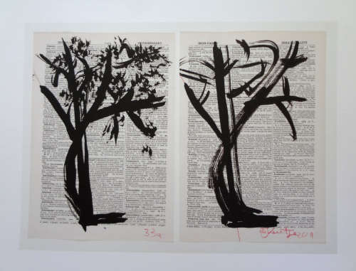 JULY  ART SALE - WILLIAM KENTRIDGE - UNTITLED TWO TREES