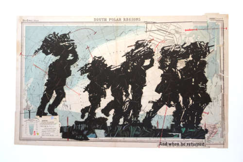 JULY  ART SALE - WILLIAM KENTRIDGE - MAQUETTE FOR WHEN HE RETURNED