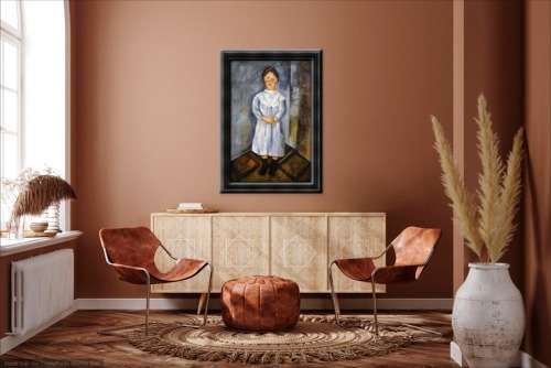 after modigliani girl in blue oil painting