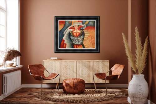 large size oil portrait painting