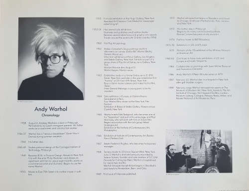 Andy Warhol Popart Collectors Portfolio 6 Prints