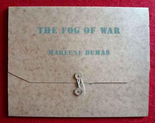 marlene dumas portfolio case and colophon for `fog of war`
