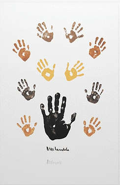 nelson mandela - `impression of africa` - colour