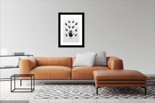 nelson mandela - `impression of africa` - black and white