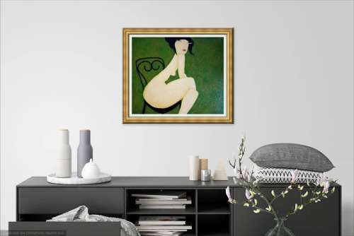 nude study oil painting