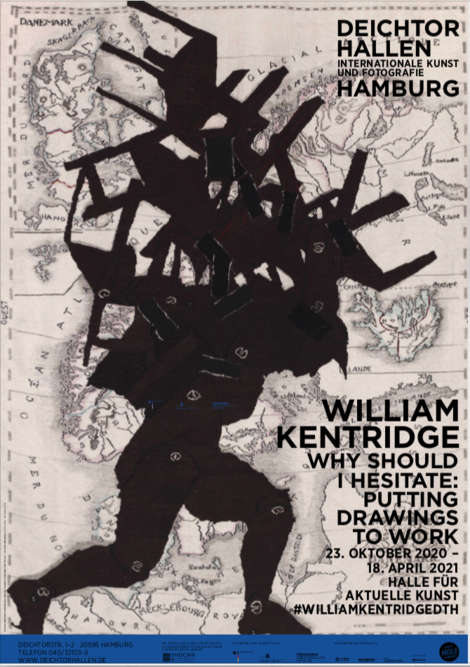 william kentridge - Deichtorhallen Museum exhibition poster