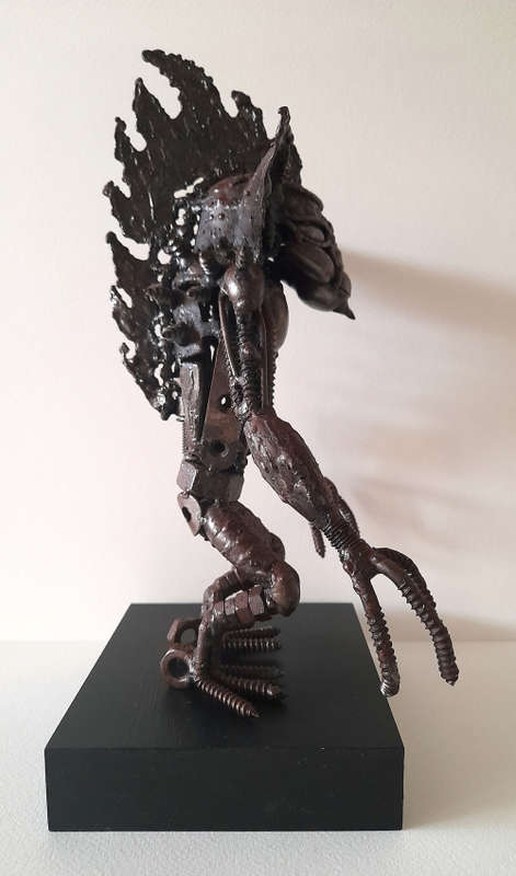 welded metal sculpture - gallery retail R3 500
