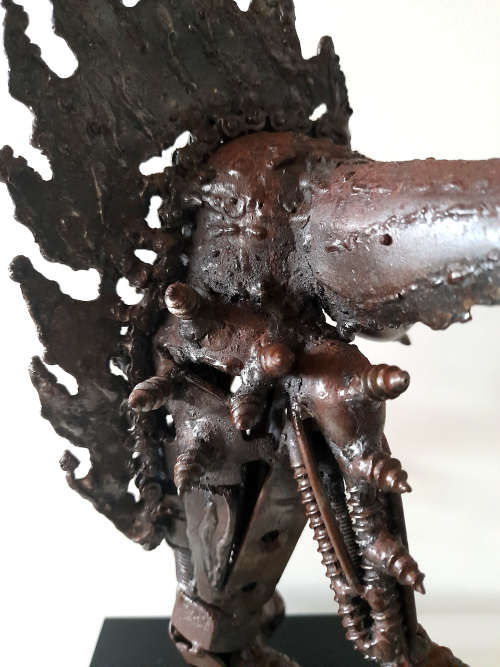 welded metal sculpture - gallery retail R3 500