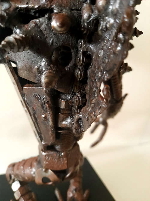 welded metal sculpture - gallery retail R3 500