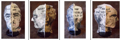 william kentridge - suite of 4 sculptural heads