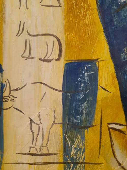 oil painting - egyptian queen nefertiti