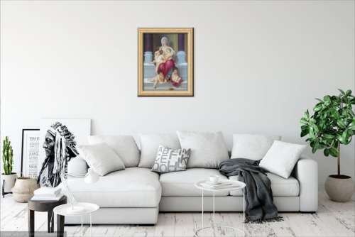 classical style oil painting