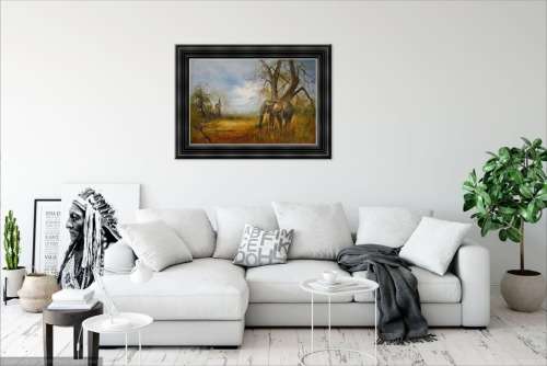 elephant oil painting