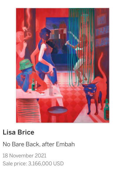 lisa brice - woman - Lisa holds the record for the highest earning living artist in South Africa