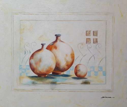 study of vessels oil painting still life