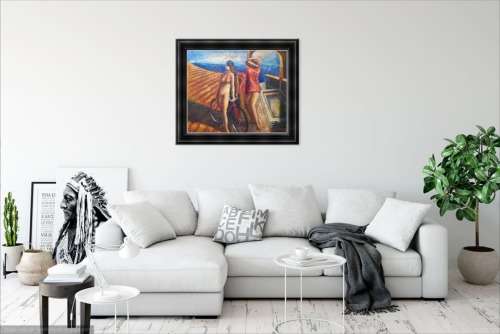 the bathers oil painting