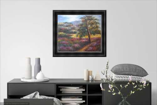 countryside landscape oil painting