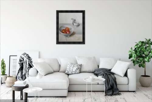 still life study oil painting