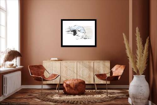 Lisa Brice print - Lisa holds the record for the highest earning living artist in South Africa