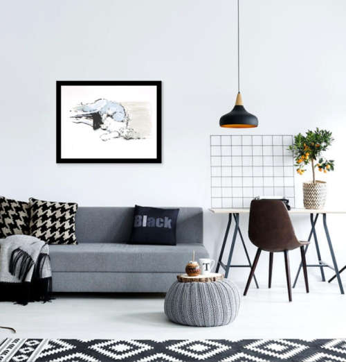 Lisa Brice print - Lisa holds the record for the highest earning living artist in South Africa
