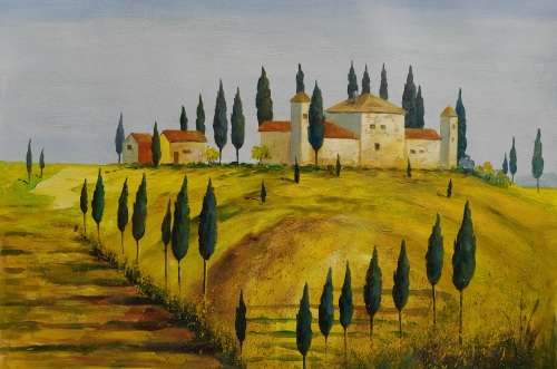 Tuscany landscape Oil Painting