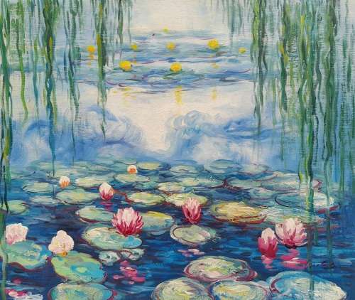 Lily Pond - Oil Painting
