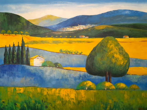 modern landscape oil painting