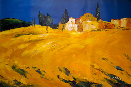 modern landscape oil painting