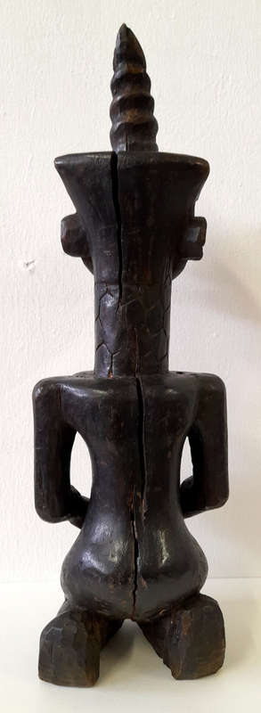 west african female wood figure artefact sculpture