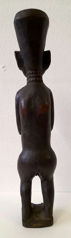 west african male wood figure artefact sculpture