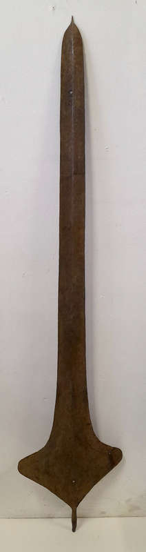 antique african topoke metal spear currency - Democratic Republic of the Congo