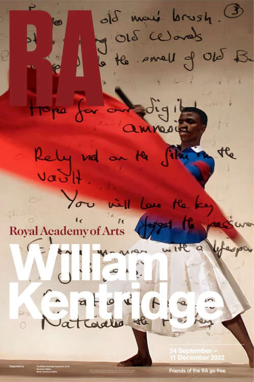 william kentridge Royal Academy Of Arts exhibition poster