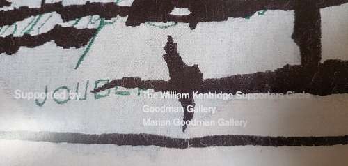 william kentridge `Carte Hypsométrique de lEmpire Russe` - Royal Academy Of Arts exhibition poster