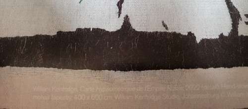 william kentridge `Carte Hypsométrique de lEmpire Russe` - Royal Academy Of Arts exhibition poster