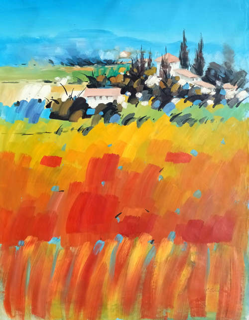 large modern landscape oil painting
