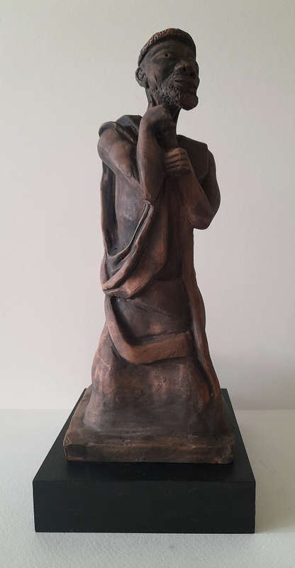 clive sithole fired earthenware figurative sculpture