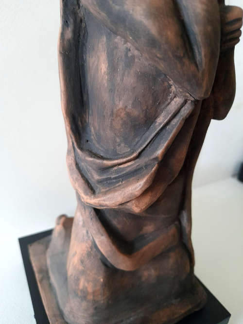 clive sithole fired earthenware figurative sculpture