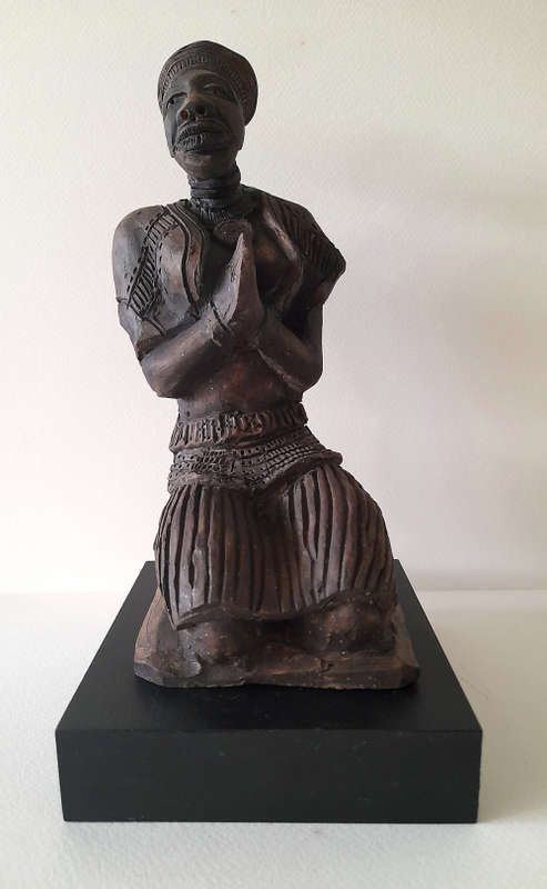 clive sithole fired earthenware figurative sculpture