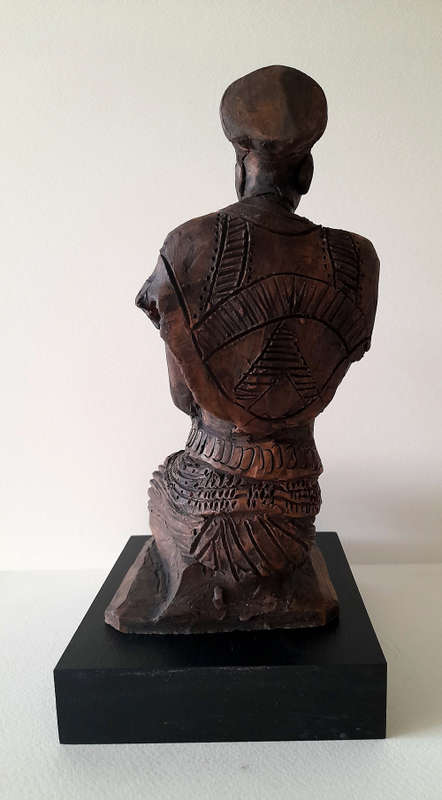 clive sithole fired earthenware figurative sculpture