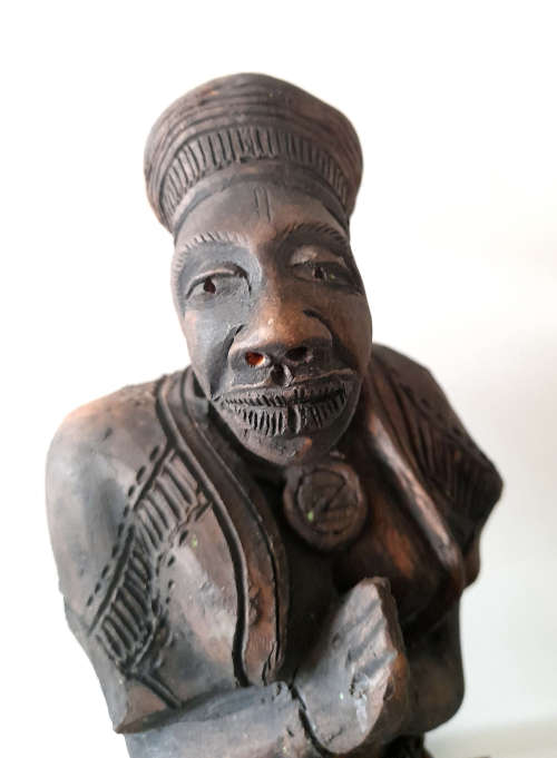 clive sithole fired earthenware figurative sculpture